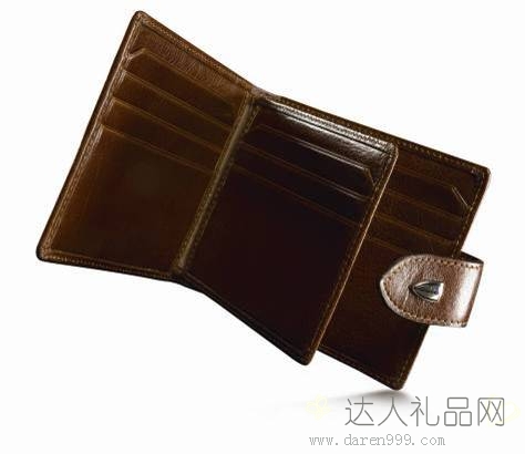 达人进口甩纹路牛皮卡包
