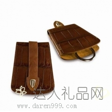 达人进口“鳄鱼纹”牛皮钥匙包