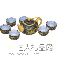 达人黄帝龙八件套小茶具