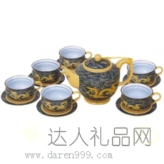 达人黄帝龙十四件套小号茶具