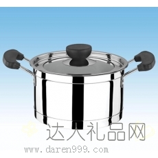 达人欧式双耳汤锅