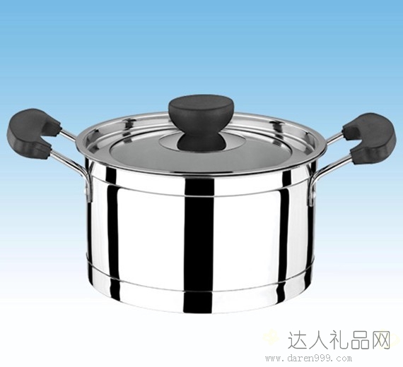 达人欧式双耳汤锅