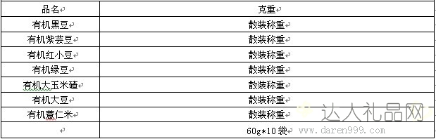 达人有机七彩营养豆礼盒装